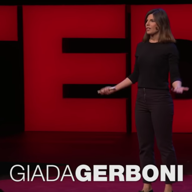 Giada Gerboni on the TED Talk stage